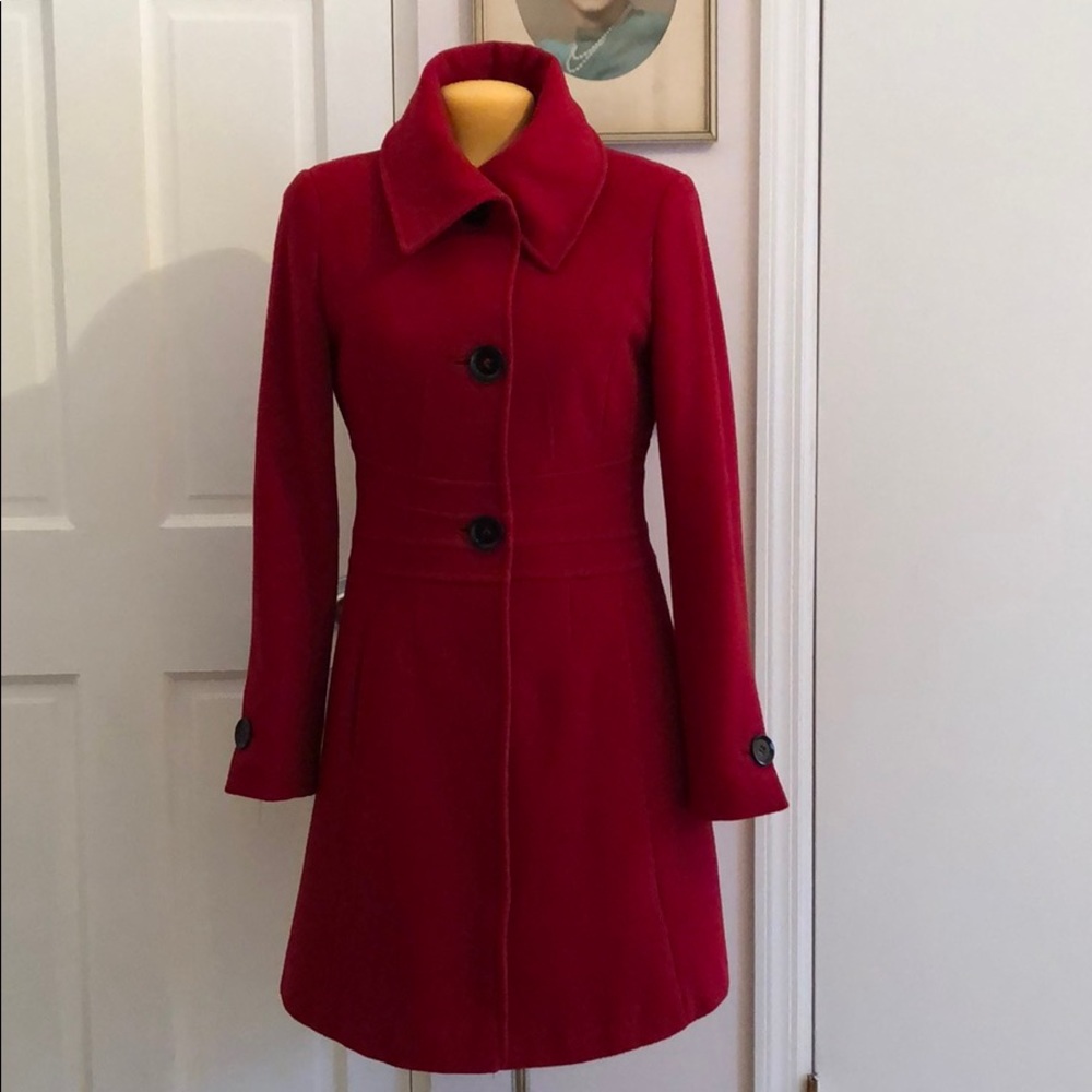 Beautiful Chequer Wool Coat